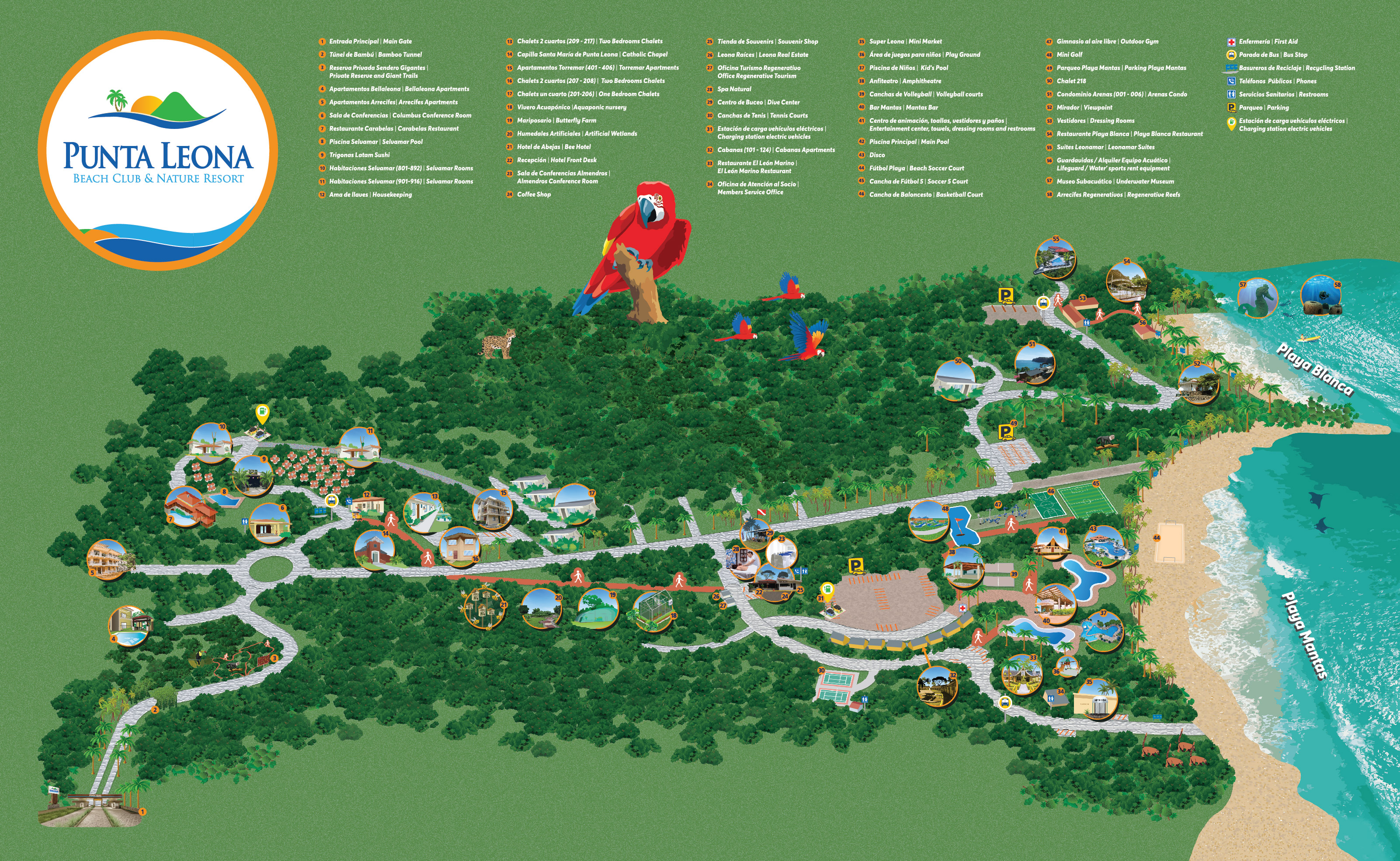 Mapa del Resort